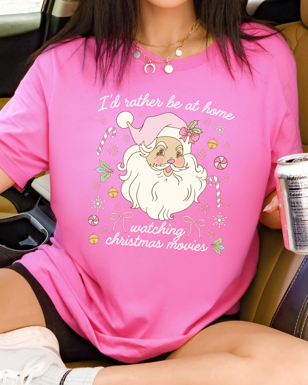 I'd Rather Be At Home Christmas T-shirt