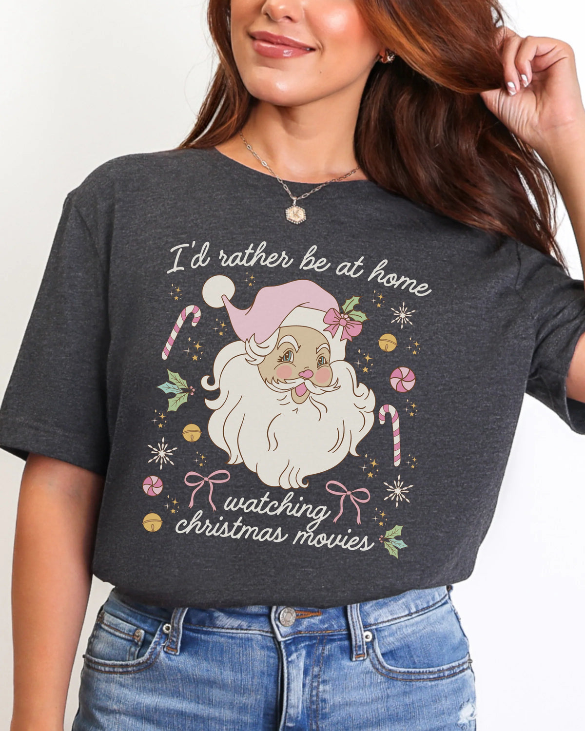 I'd Rather Be At Home Christmas T-shirt