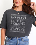 Slut For Chaos Ugly Christmas T-shirt