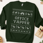 Office Yapper Ugly Christmas Sweatshirt