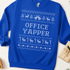 Office Yapper Ugly Christmas Sweatshirt