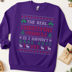 The Real Christmas Miracle Is I Haven't Rage Quit Ugly Christmas Sweatshirt