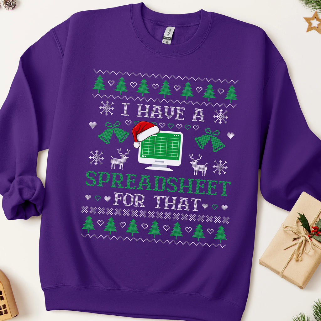 I Have A Spreadsheet For That Ugly Christmas Sweatshirt
