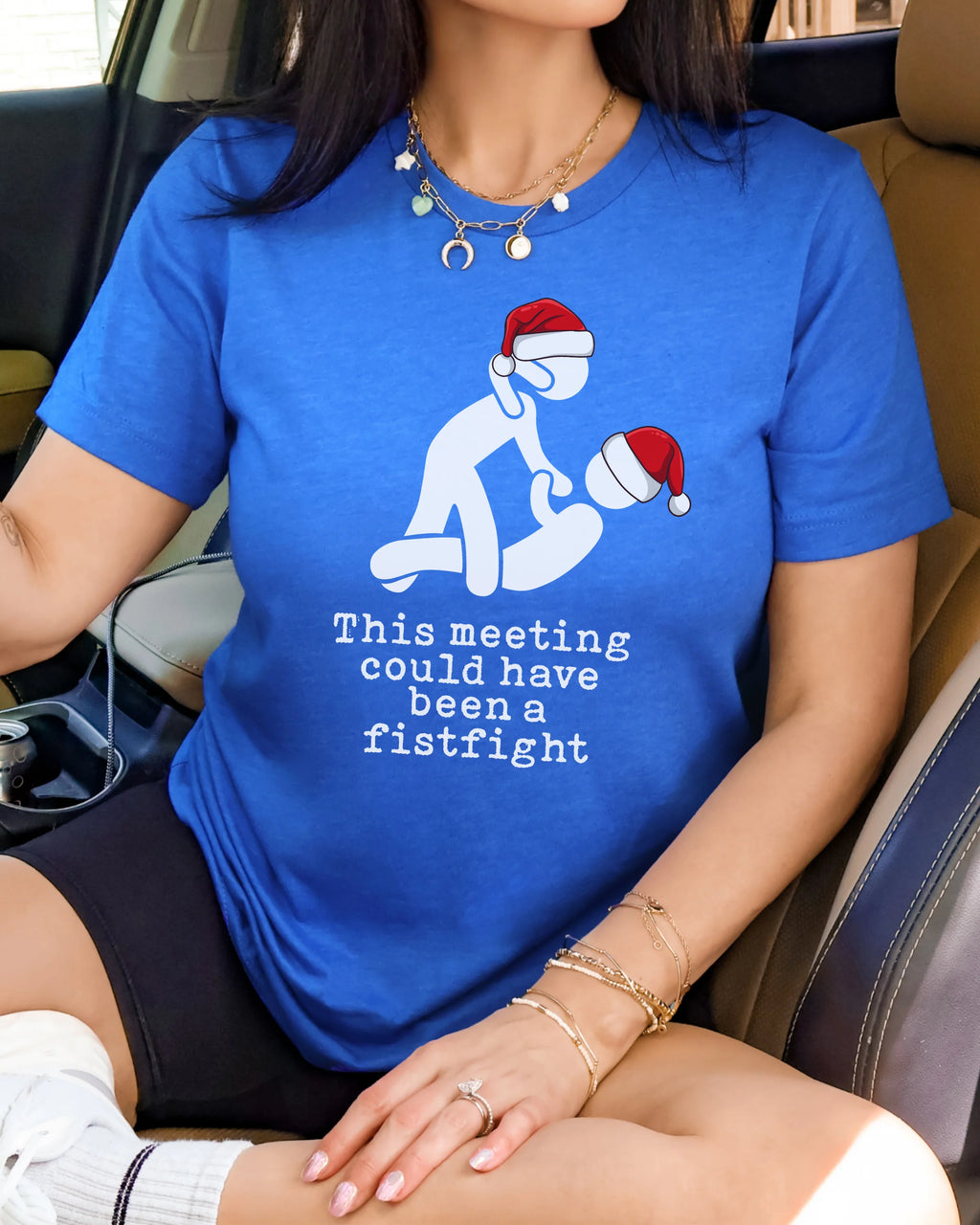 This Meeting Could Have Been A Fistfight Christmas T-shirt