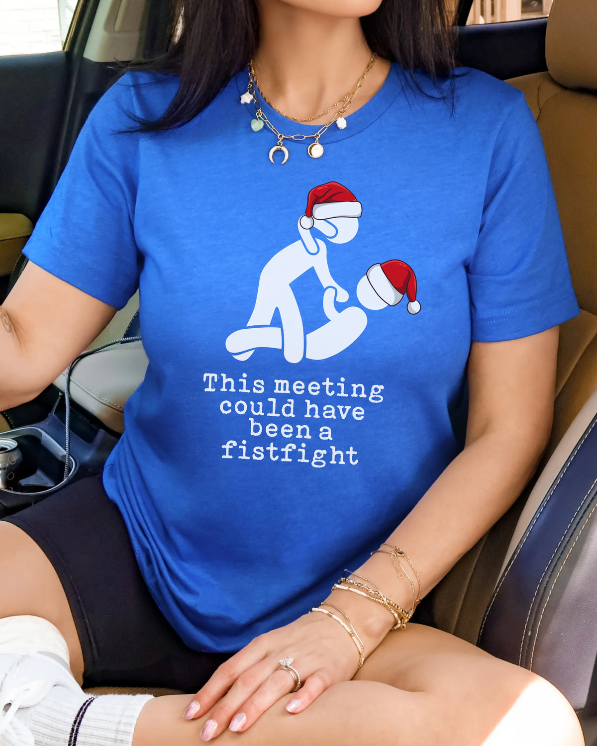 This Meeting Could Have Been A Fistfight Christmas T-shirt