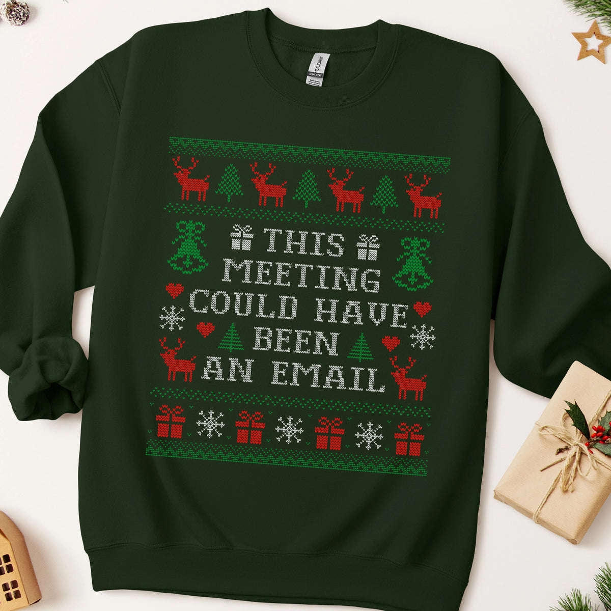 This Meeting Could Have Been an Email Ugly Christmas Sweatshirt