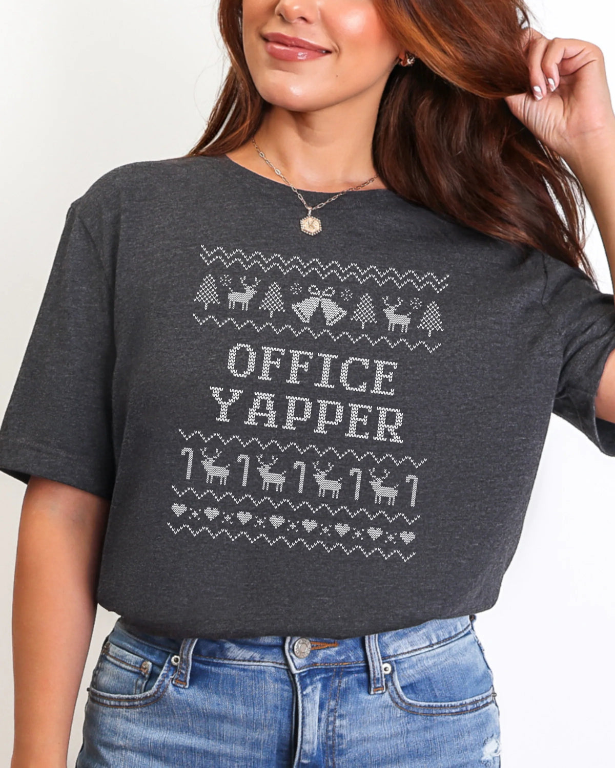 Office Yapper Ugly Christmas T-shirt