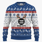 Personalized Ugly Xmas Sweater With Logo For Team | Custom Christmas Sweater Bulk Order - 5