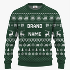 Personalized Funny Ugly Christmas Sweater With Brand Name And Logo | Bulk Order - 5