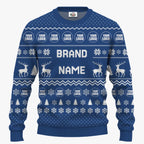 Personalized Funny Ugly Christmas Sweater With Brand Name And Logo | Bulk Order - 3