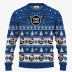 Custom Logo Ugly Christmas Sweater | Personalized Company Christmas Sweater Bulk Order - 6