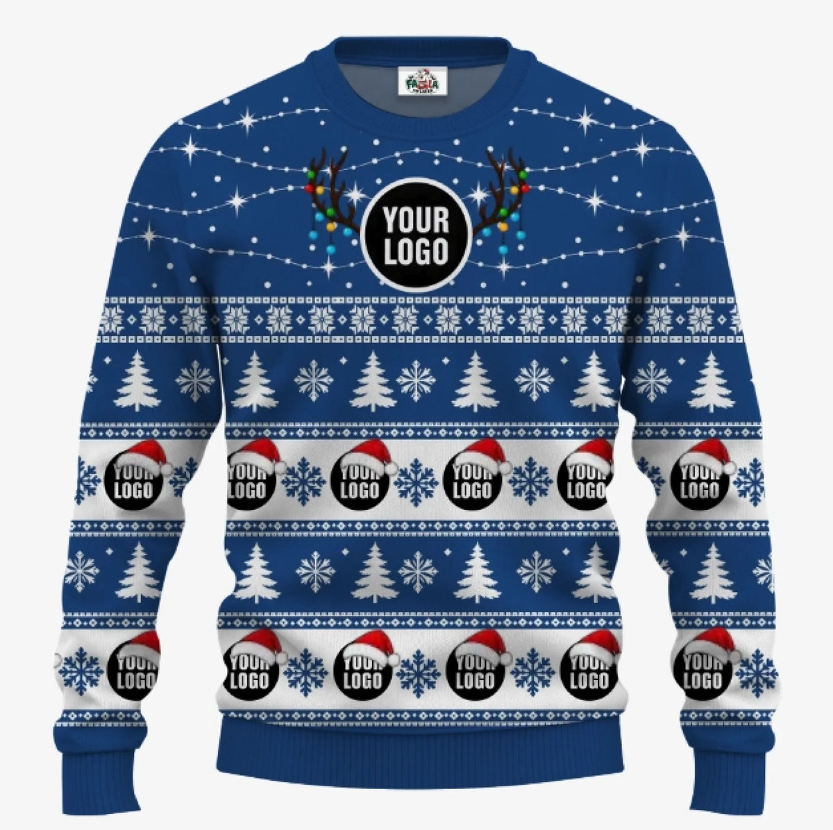 Custom Logo Ugly Christmas Sweater | Personalized Company Christmas Sweater Bulk Order - 6
