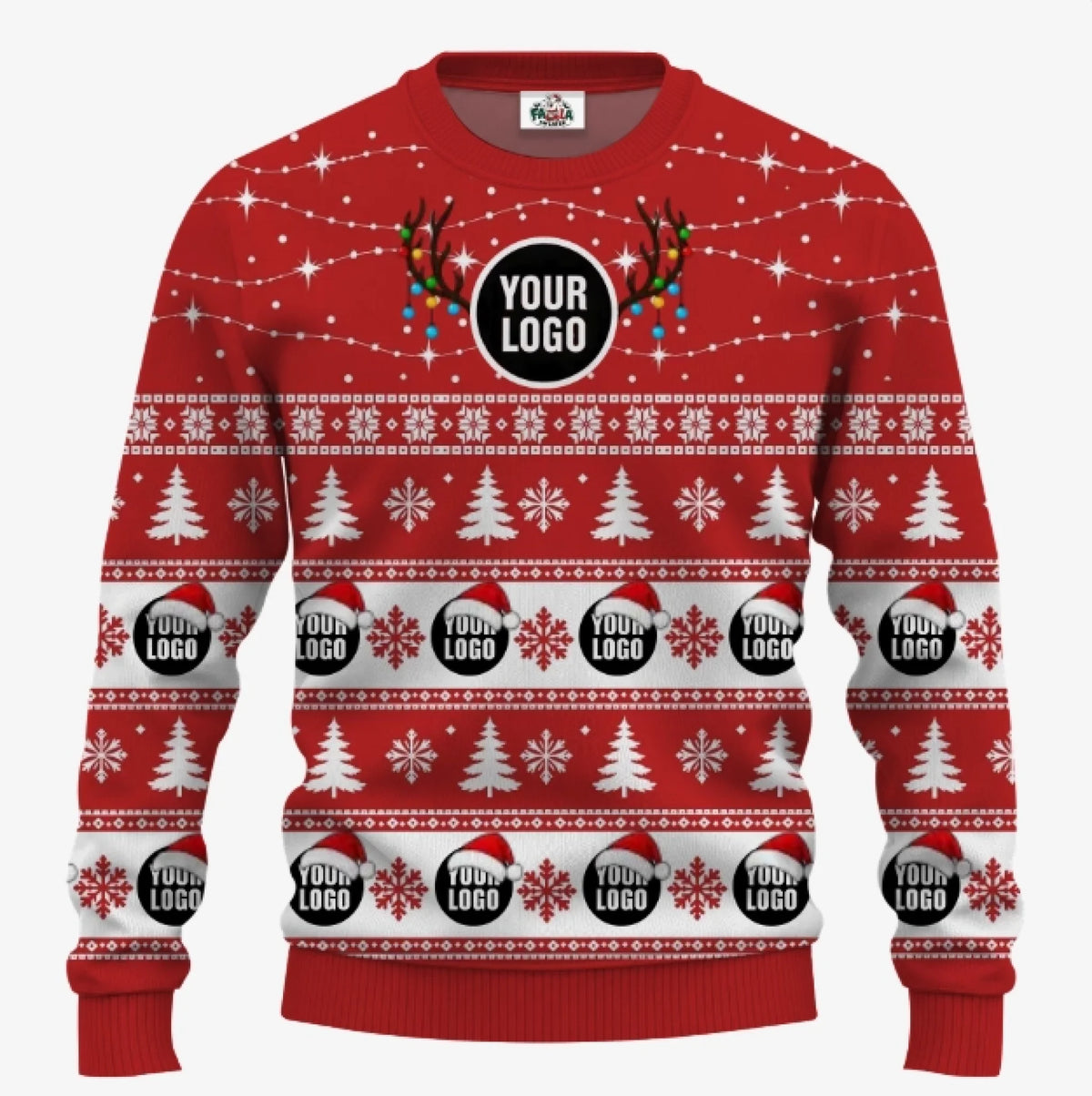 Custom Logo Ugly Christmas Sweater | Personalized Company Christmas Sweater Bulk Order - 5