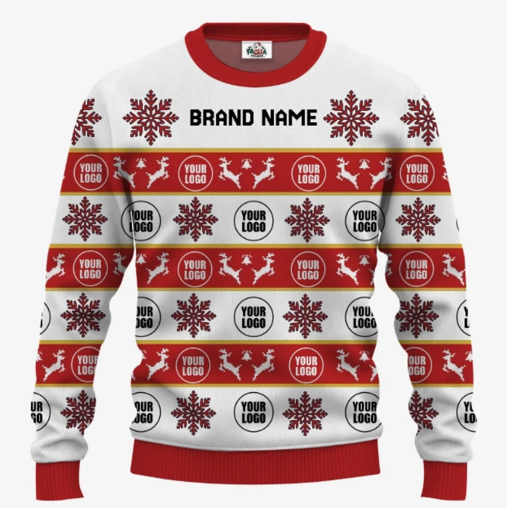 Custom Brand Name Christmas Sweater For Men | Bulk Order Custom Christmas Sweaters No Minimum - 4