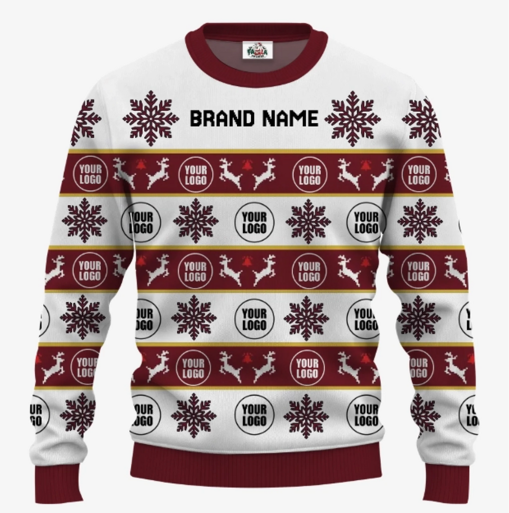 Custom Brand Name Christmas Sweater For Men | Bulk Order Custom Christmas Sweaters No Minimum - 3