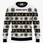 Custom Brand Name Christmas Sweater For Men | Bulk Order Custom Christmas Sweaters No Minimum - 5