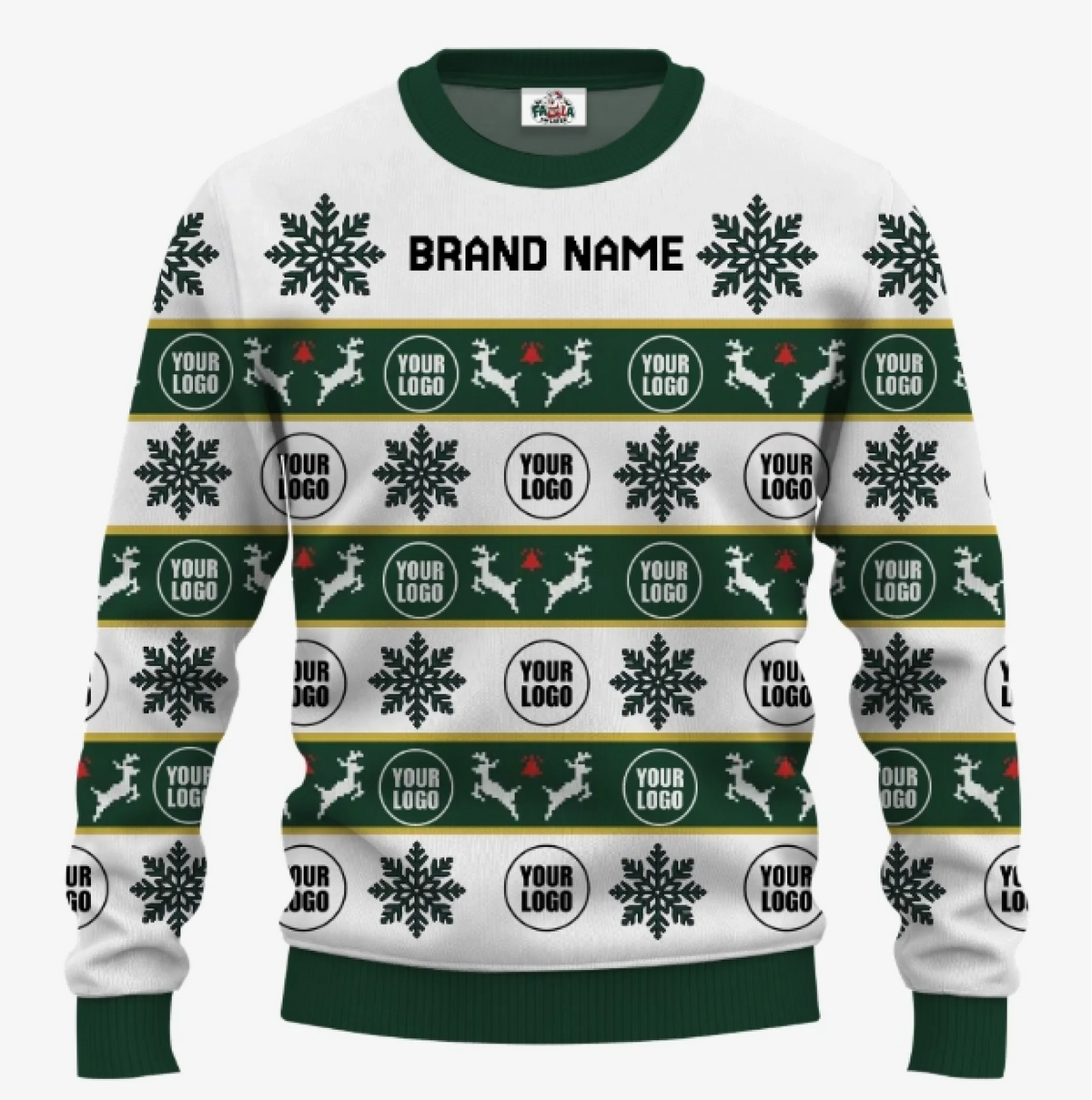 Custom Brand Name Christmas Sweater For Men | Bulk Order Custom Christmas Sweaters No Minimum - 2