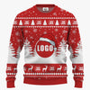 Big Logo Customized Christmas Sweater | Personalized Logo Ugly Christmas Sweater For Men