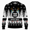 Custom Logo Brand Name Ugly Christmas Sweater | Personalized Company Christmas Sweater For Men And Women