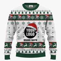 Custom Your Logo Ugly Christmas Sweater With Any Colors | Custom Brand Name And Text