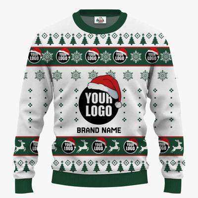 Custom Your Logo Ugly Christmas Sweater With Any Colors | Custom Brand Name And Text