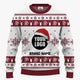 Custom Logo And Text Ugly Christmas Sweater For Companies | Personalized Christmas Sweatshirt Multiple Colors