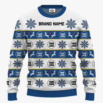Custom Brand Name Christmas Sweater For Men | Bulk Order Custom Christmas Sweaters No Minimum