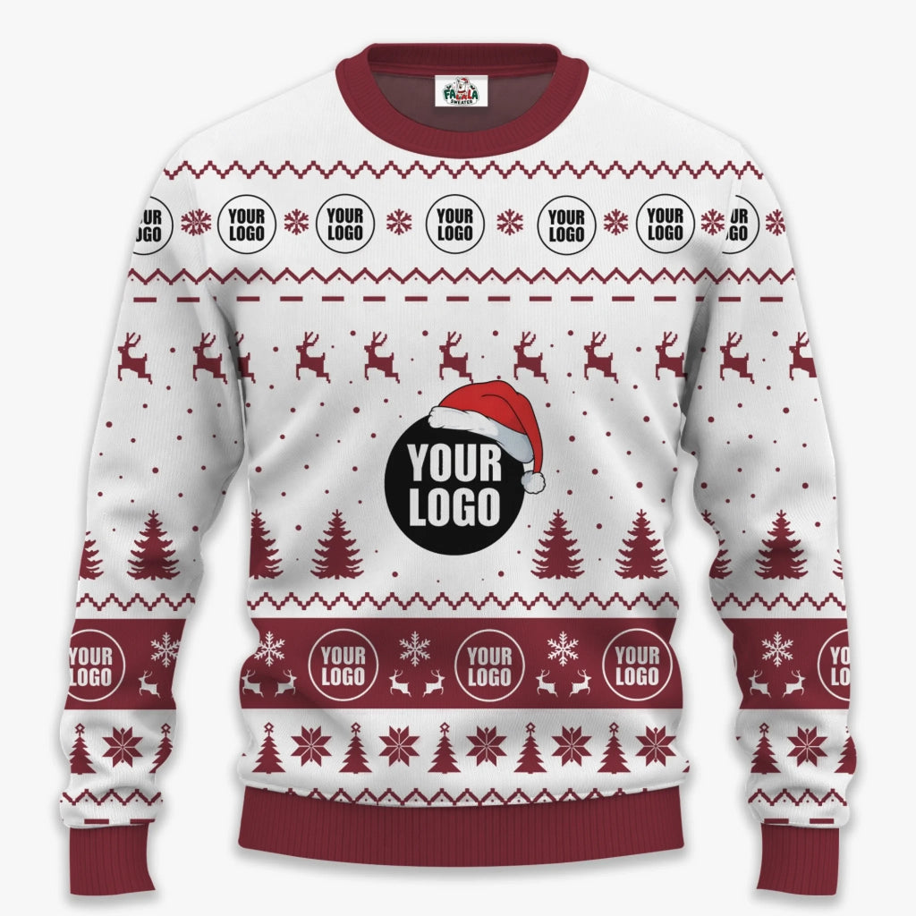 Personalized Ugly Christmas Sweater For Men | Custom Logo Christmas Sweater For Companies_ 2
