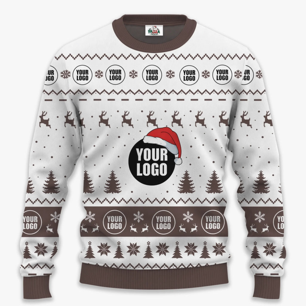 Personalized Ugly Christmas Sweater For Men | Custom Logo Christmas Sweater For Companies_ 1