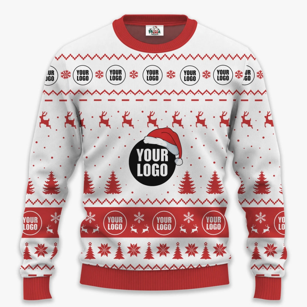 Personalized Ugly Christmas Sweater For Men | Custom Logo Christmas Sweater For Companies_ 6